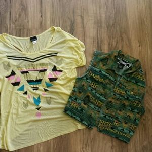 Daytrip Top & Vest Size Small