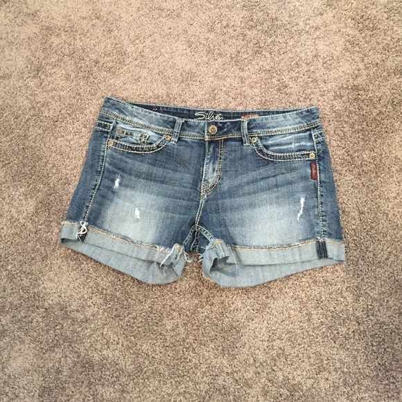 Silver Jeans Cuffed Denim Shorts
