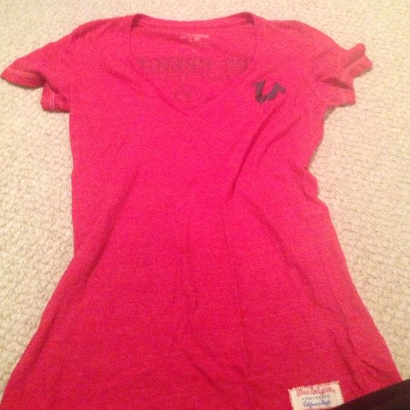 True religion vneck red