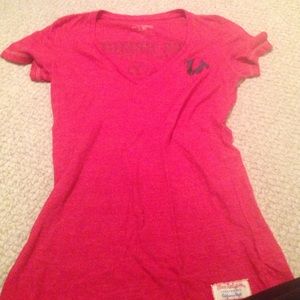 True religion vneck red
