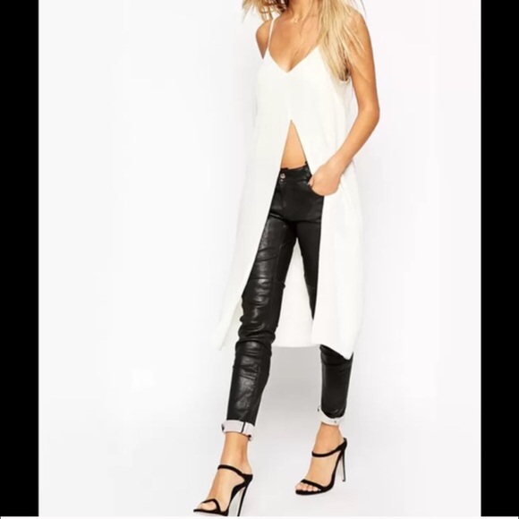 Long white Cami