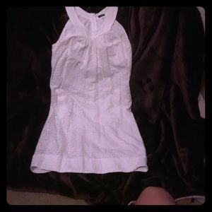 White dress from J.Crew.