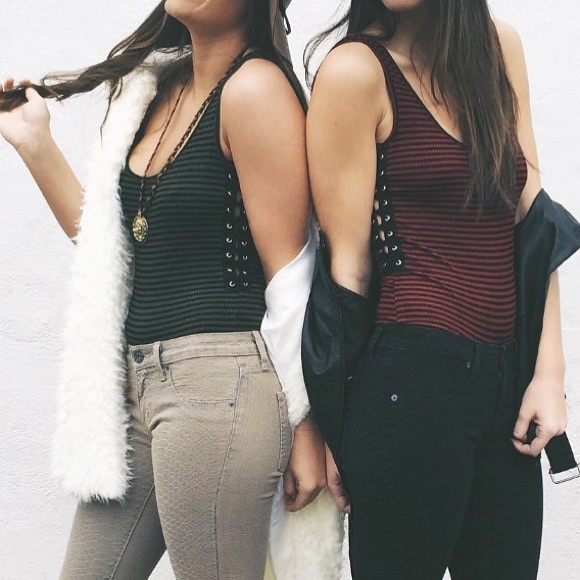 NWT LF Velvet Bodysuit