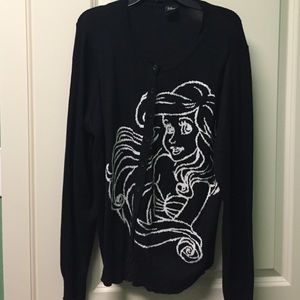Adult Black Little mermaid sweater