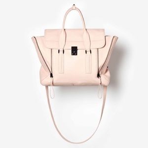 3.1 Philip Lim Pashli Satchel Blush+Black Hardware