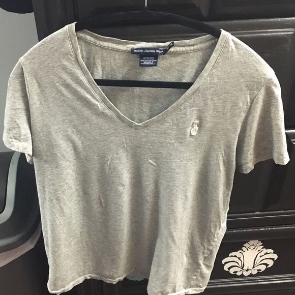 Grey Ralph Lauren Ladies Tee