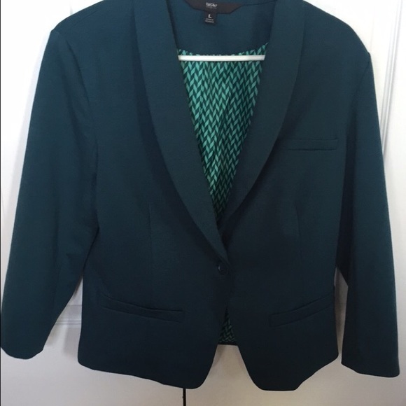 Mossimo Teal 3/4 Sleeve Blazer