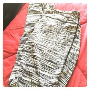 Black and white leggings