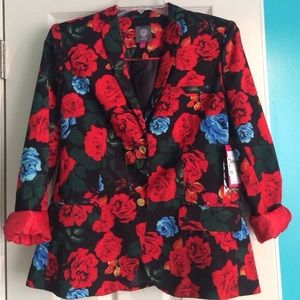 Vince Camuto Floral Blazer