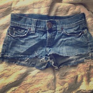 7 Jeans shortie shorts