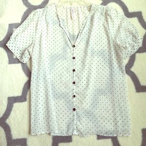 Adorable polka dot blouse from Francesca's.