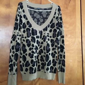 Express cheetah print sweater