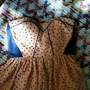 Strapless Comma Dress
