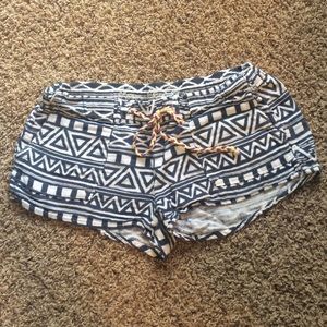 Tribal print shorts!