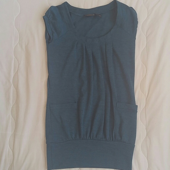 Dark Blue Blouse with Pockets - Picture 3 of 3