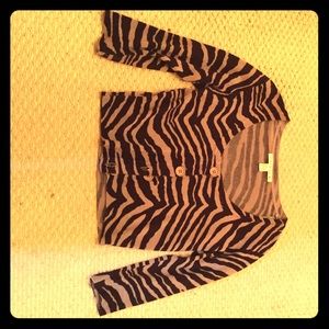 Zebra cardigan