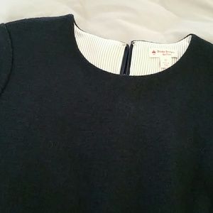 NAVY Wool boucle  ALine dress