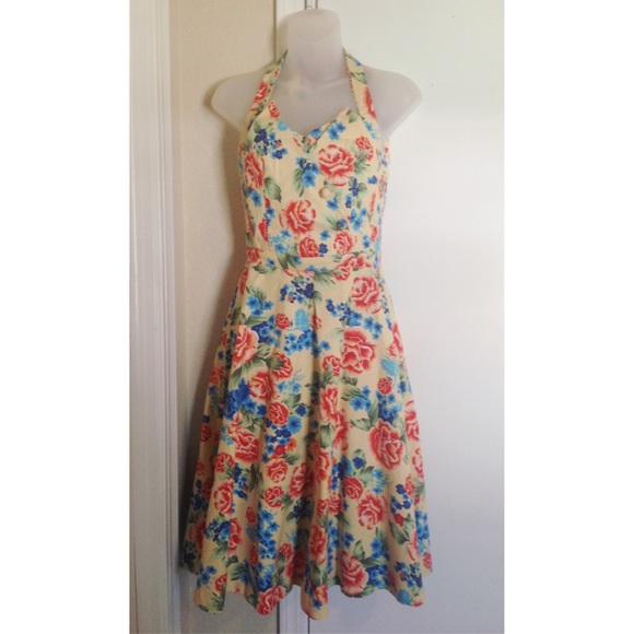 Lindy Bop Floral Classic Pinup Dress