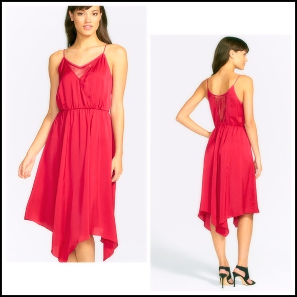 CHELSEA28 CROCHET LACE INSET MIDI DRESS - Picture 7 of 8