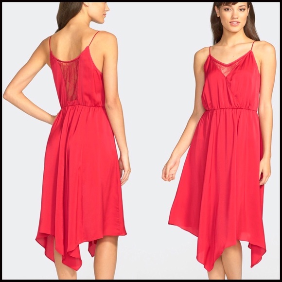 CHELSEA28 CROCHET LACE INSET MIDI DRESS - Picture 3 of 8