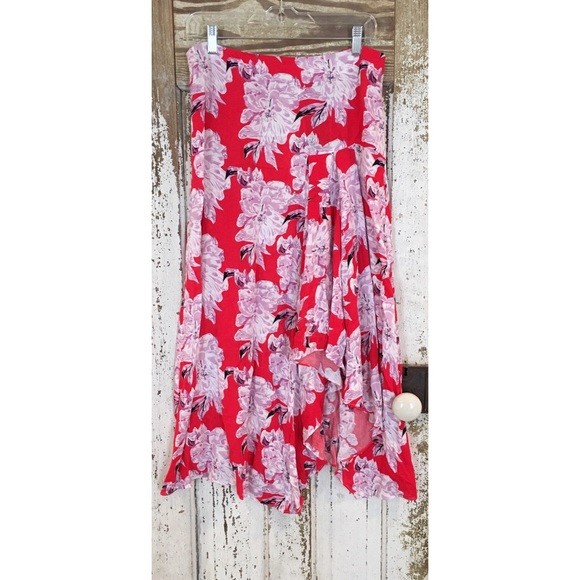 Large Floral Midi Skirt!