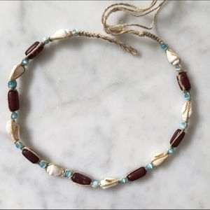 Shell & Bead Choker Necklace
