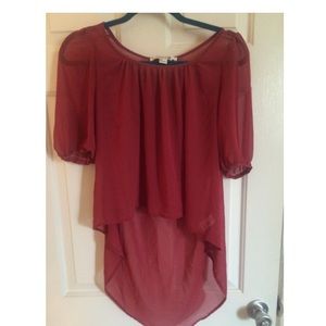 Red forever 21 blouse
