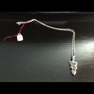 Sterling Silver necklace with amethyst pendant