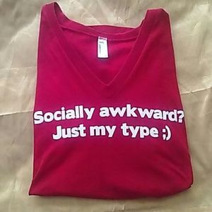 American apparel V neck tshirt