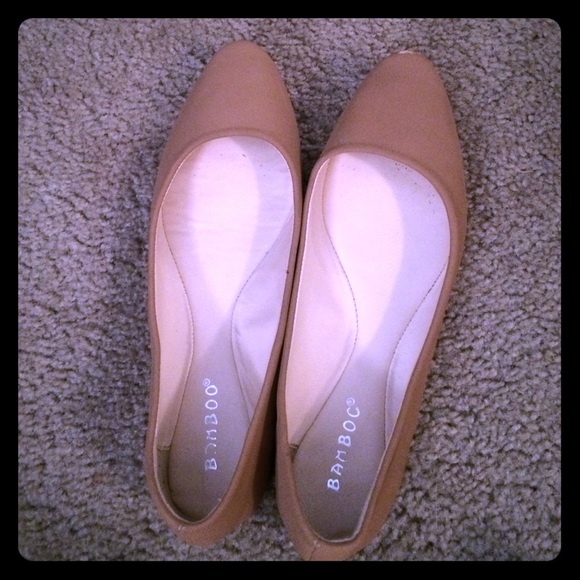 Tan Pointed Flats