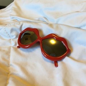 Vintage Red Kiss Sunglasses