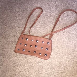 little brown purse