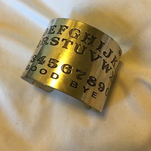 Ouija Board Silver Jewelry Arm Cuff