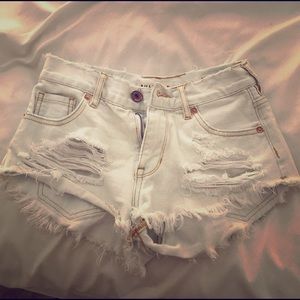 Bullhead Denim Pacsun High Waisted Shorts 0