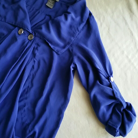 Su & Lola ✂️ Peacoat style blouse XL - Picture 2 of 4