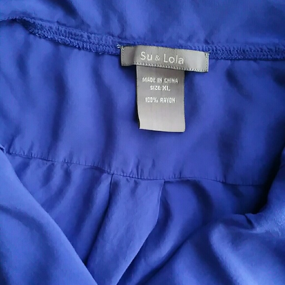 Su & Lola ✂️ Peacoat style blouse XL - Picture 3 of 4