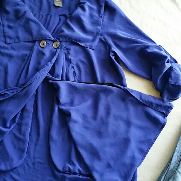 Su & Lola ✂️ Peacoat style blouse XL - Picture 4 of 4