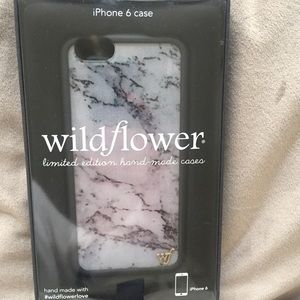 iPhone 6 Marble Wildflower Case