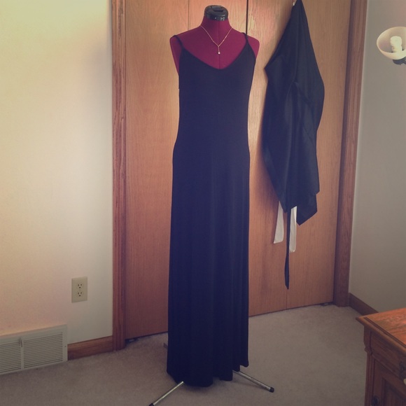 Long black maxi dress