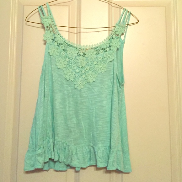 Mint Strappy Top