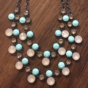 Boutique Jewelry - 1 left! Gunmetal Statement Necklace Peach & Mint Boutique Jewelry - 1 left! Gunmetal Statement Necklace Peach & Mint