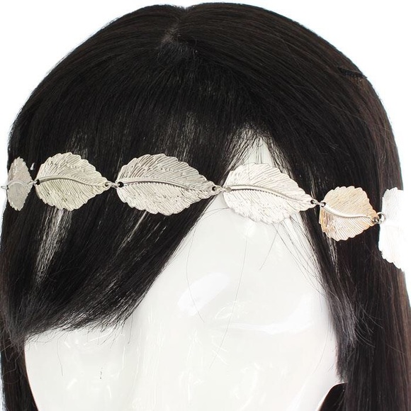 Silver Leaf Headband