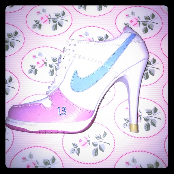 Blue & Pink Nike Heels