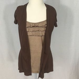 Tank top with connected cover up