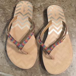 Clarks flip flops