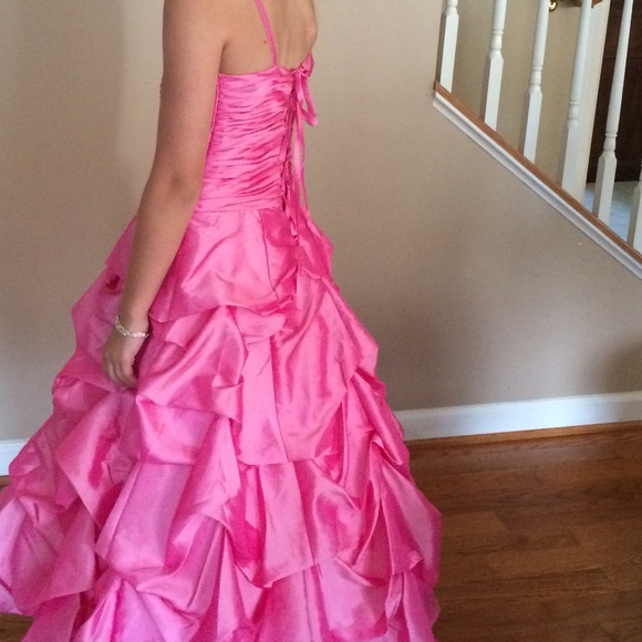 Gorgeous Pink Full Length Dress! Just reduced $25! - Picture 3 of 4