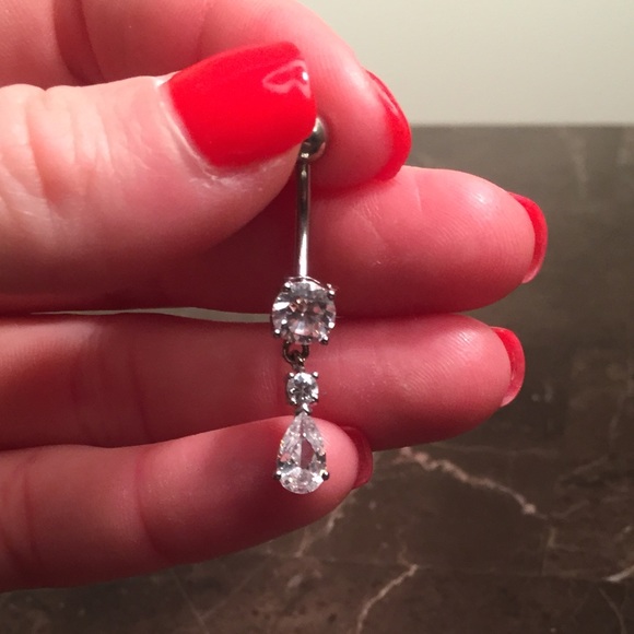 Stainless steel belly button ring