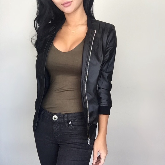 •LAST ITEM•"Olive Mid Length Bodysuit" - Picture 4 of 4