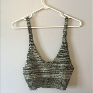 NWT Grey knit bralet