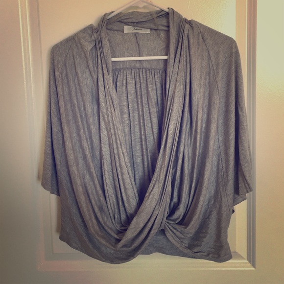 Gray Wrap Shirt
